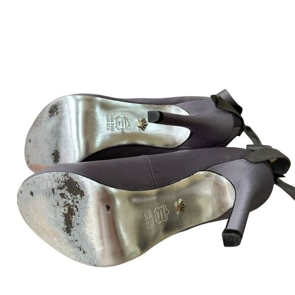 Nina KAREN WOMENS STEEL HH OPENTOE PUMP W/ANKLE STRAP size 7.5 - Picture 9 of 9